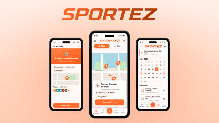 Sportez: Yakınındaki Spor Buluşmasını Bulduran Mobil Platform